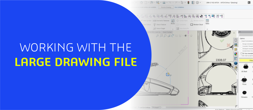 WORKING WITH THE LARGE DRAWING FILE
